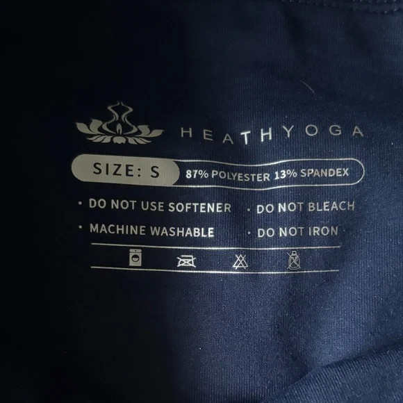 HeathYoga Navy Blue Women's Leggings - Picture 3 of 4